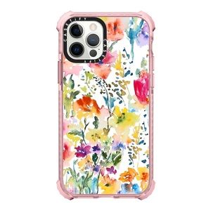 Casetify Watercolor Flowers IPhone 12 Pro Ultra Impact Phone Case (NEW)